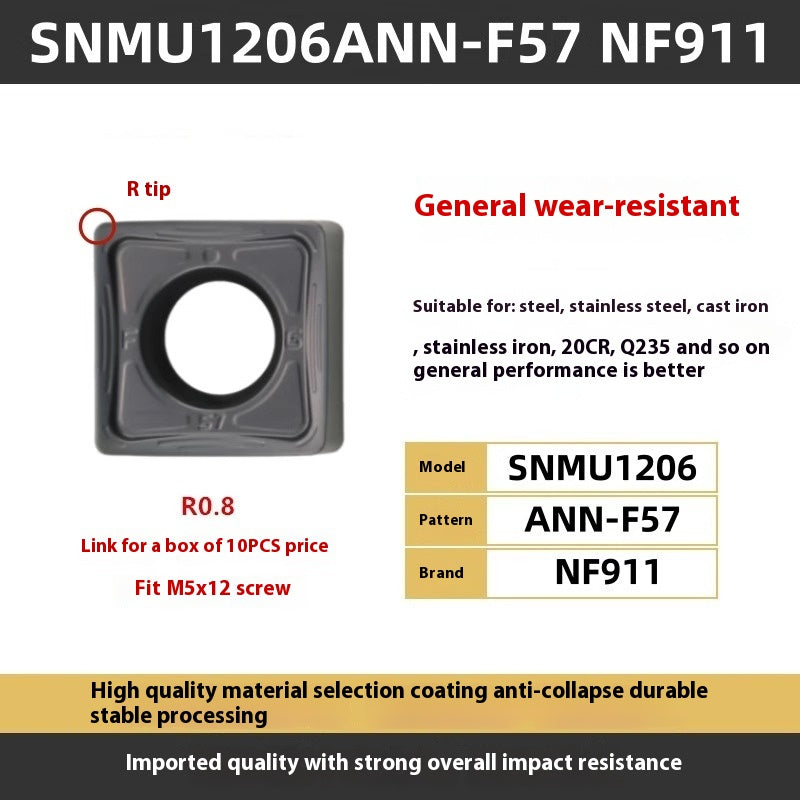 1114-88 Degree MFB288 Fast Feed Double Sided Milling Cutter Block Heavy Duty Face Milling Cutter Block MFSN Flying Cutter Block SNMU1206 Shandong Denso Pricision Tools Co.,Ltd.